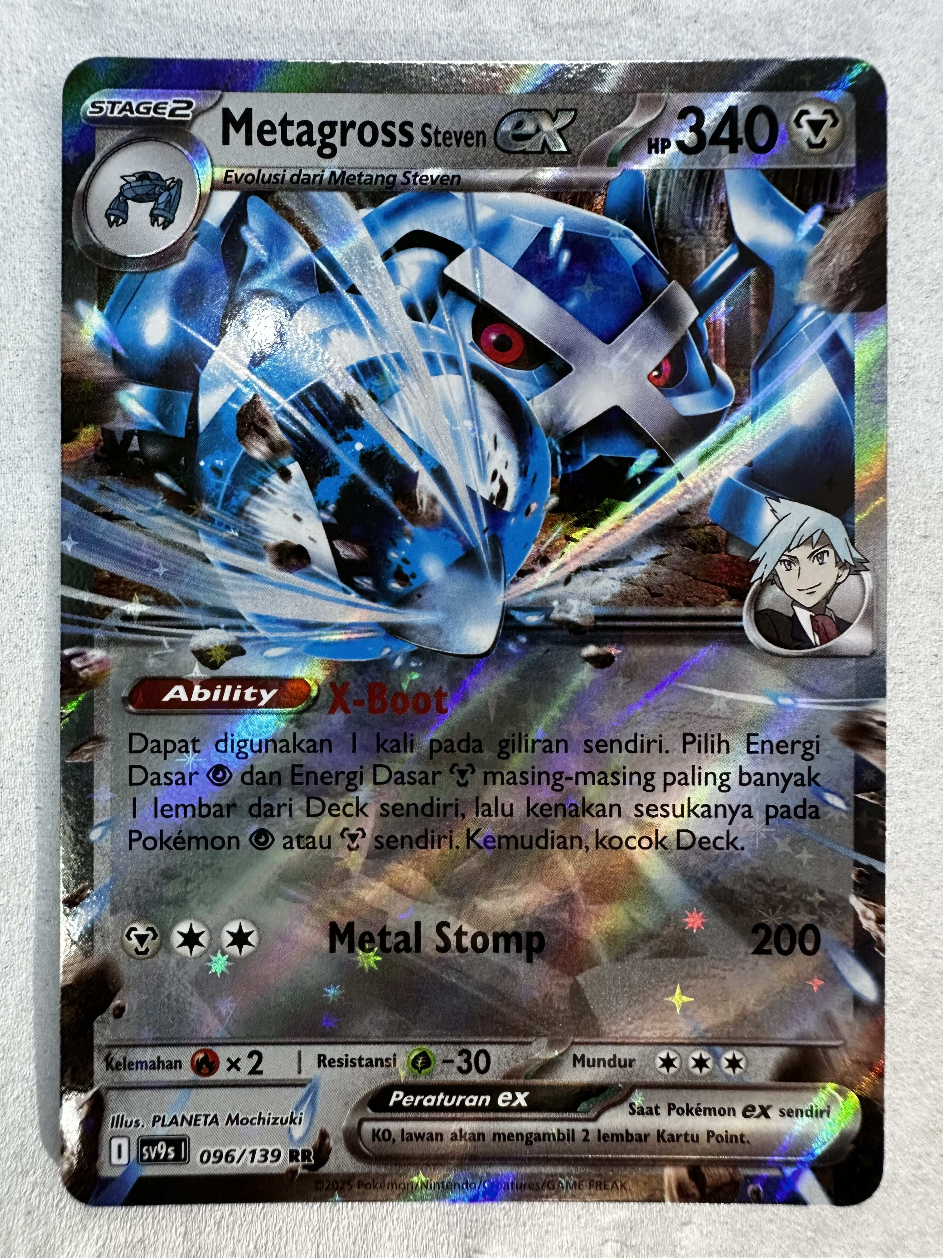 Metagross Steven ex 096/139 Double Rare (ID) Ikatan Takdir