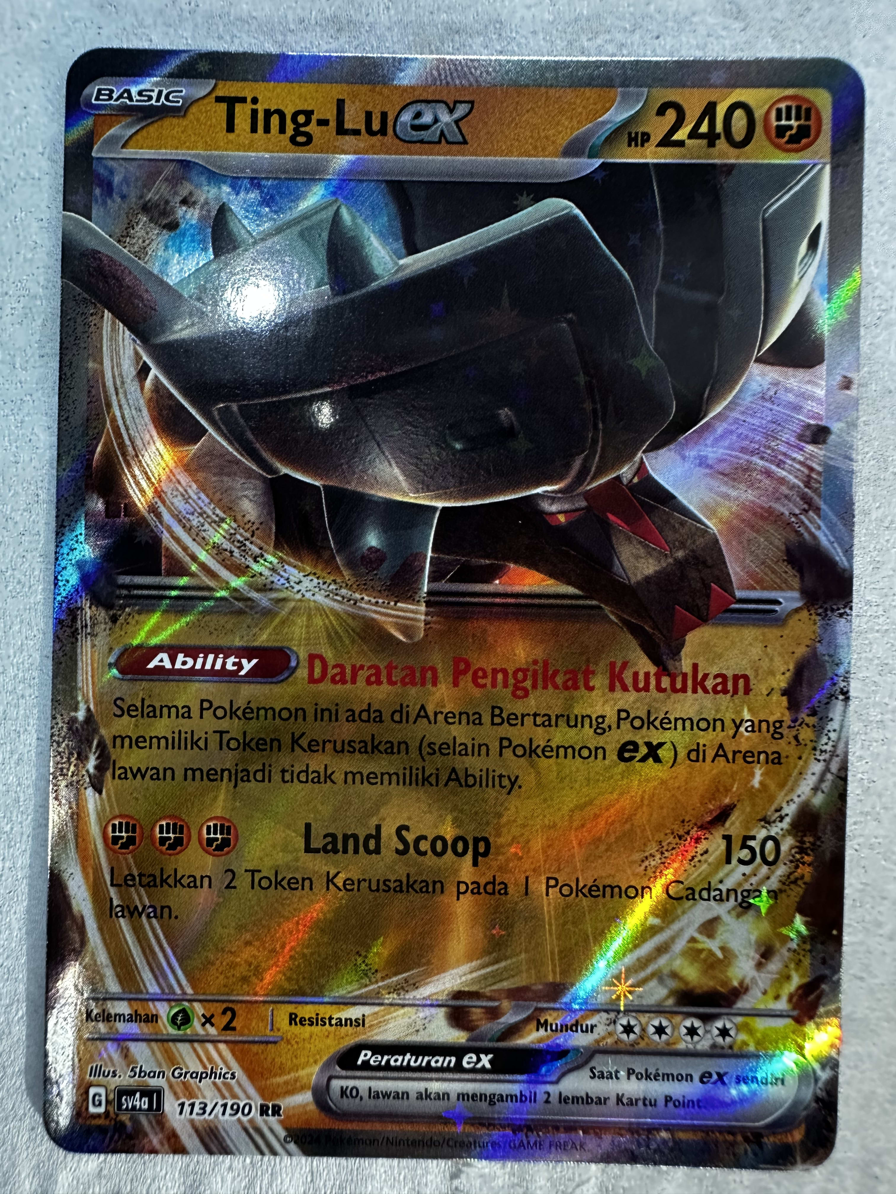 Ting-Lu ex 113/190 Double Rare (ID) Harta Berkilau ex