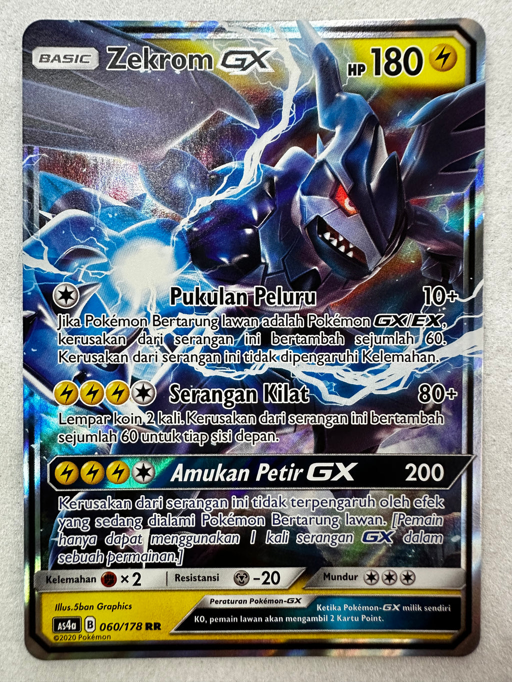 Zekrom GX 060/178 Double Rare (ID) Penguasa Langit