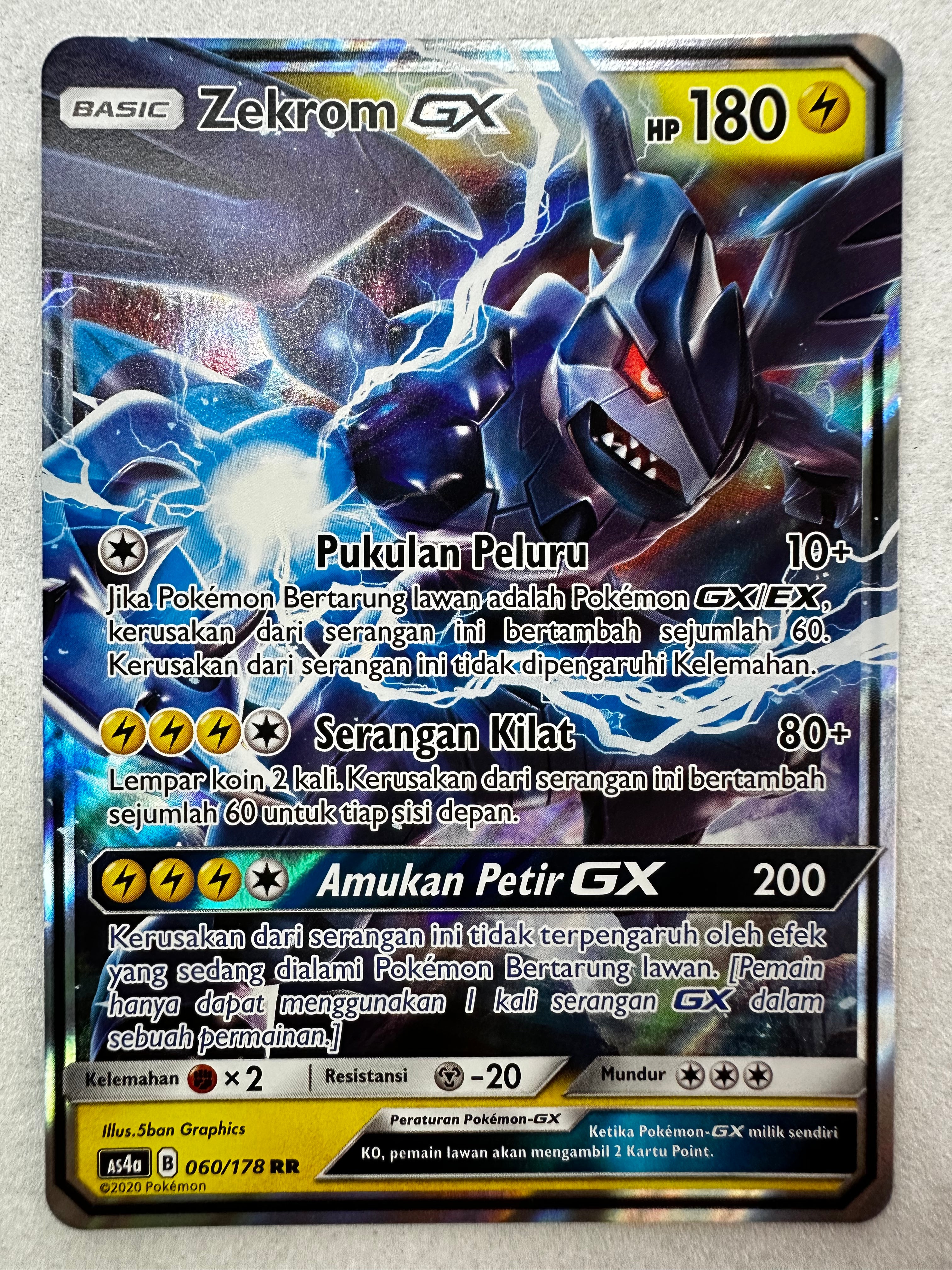 Zekrom GX 060/178 Double Rare (ID) Penguasa Langit