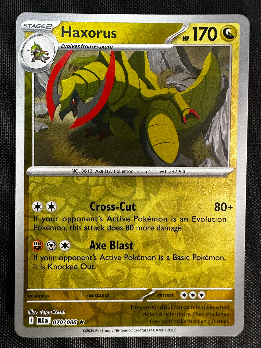 Haxorus 070/086 Rare (EN) Black Bolt