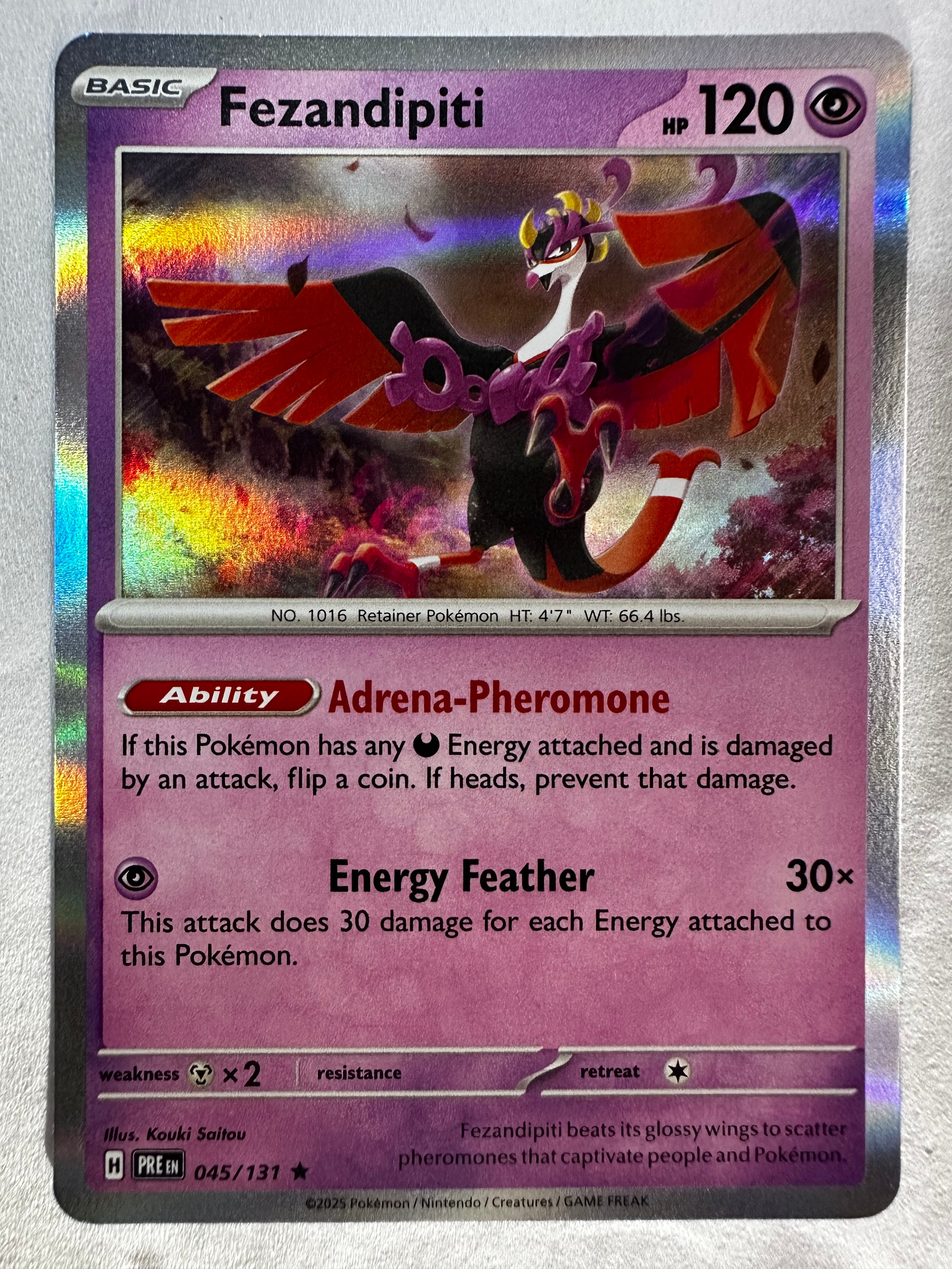 Fezandipiti 045/131 Rare (EN) Prismatic Evolution