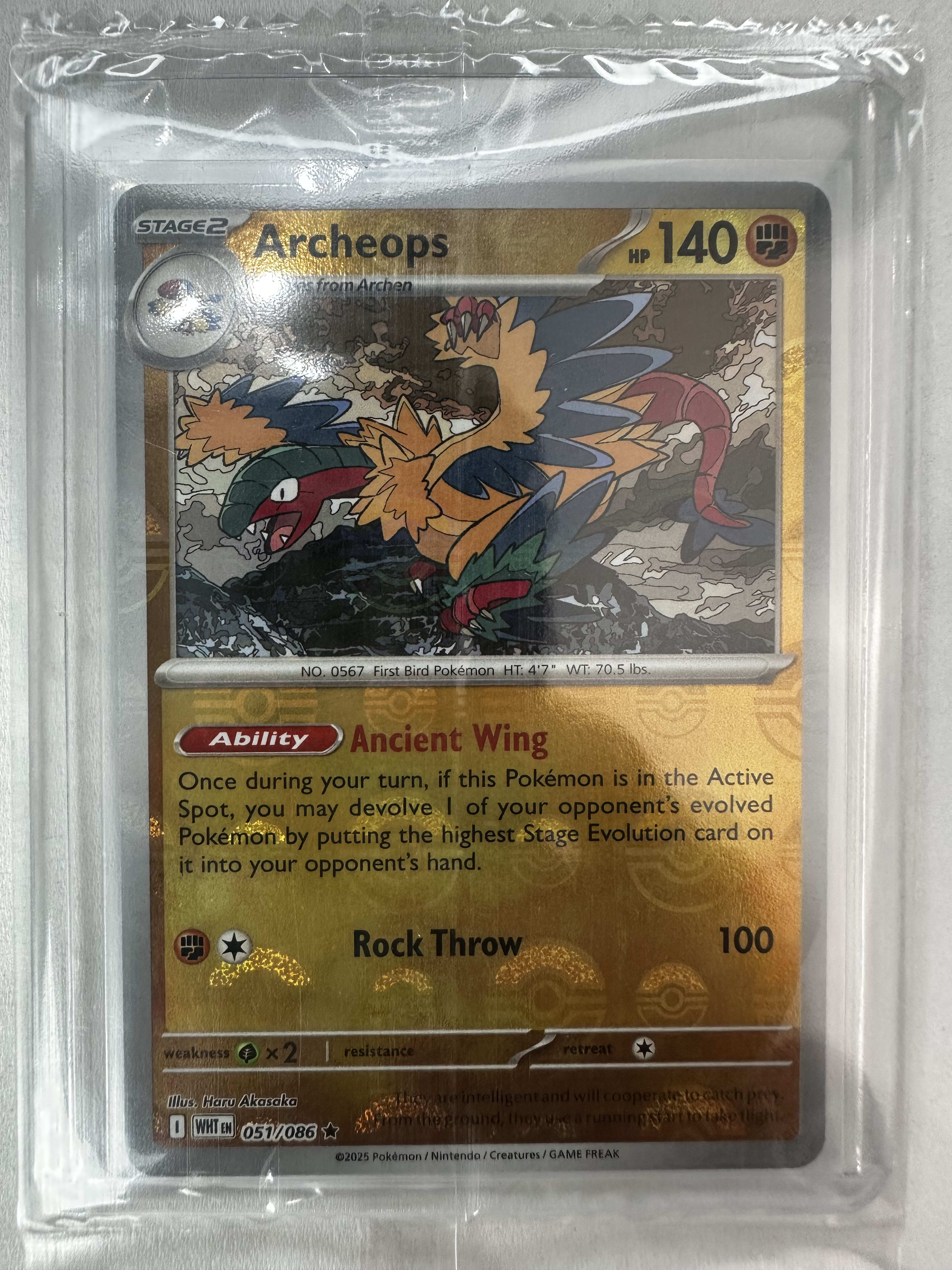 Archeops 051/086 Reverse Holo Rare Masterball (EN) White Flare