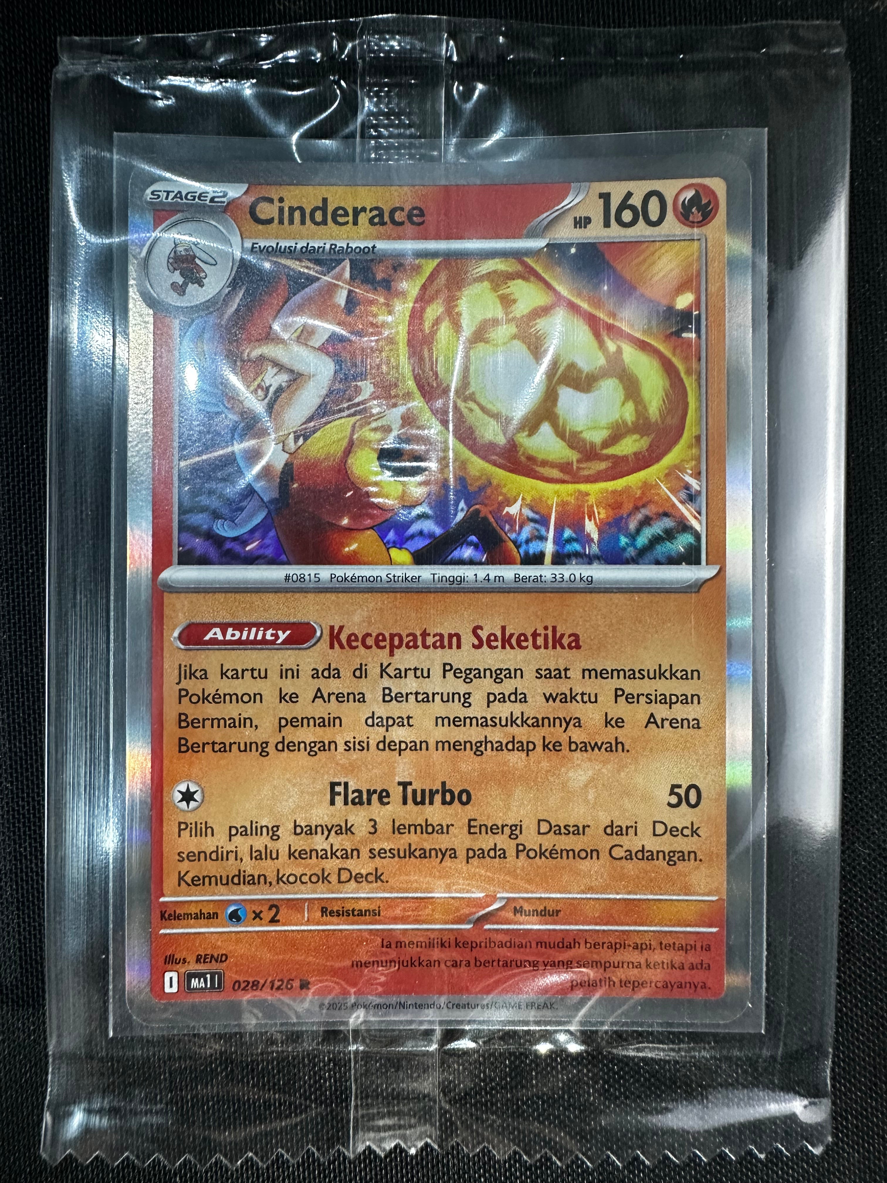 Cinderace 028/126 Rare (ID) Mega Evolusi