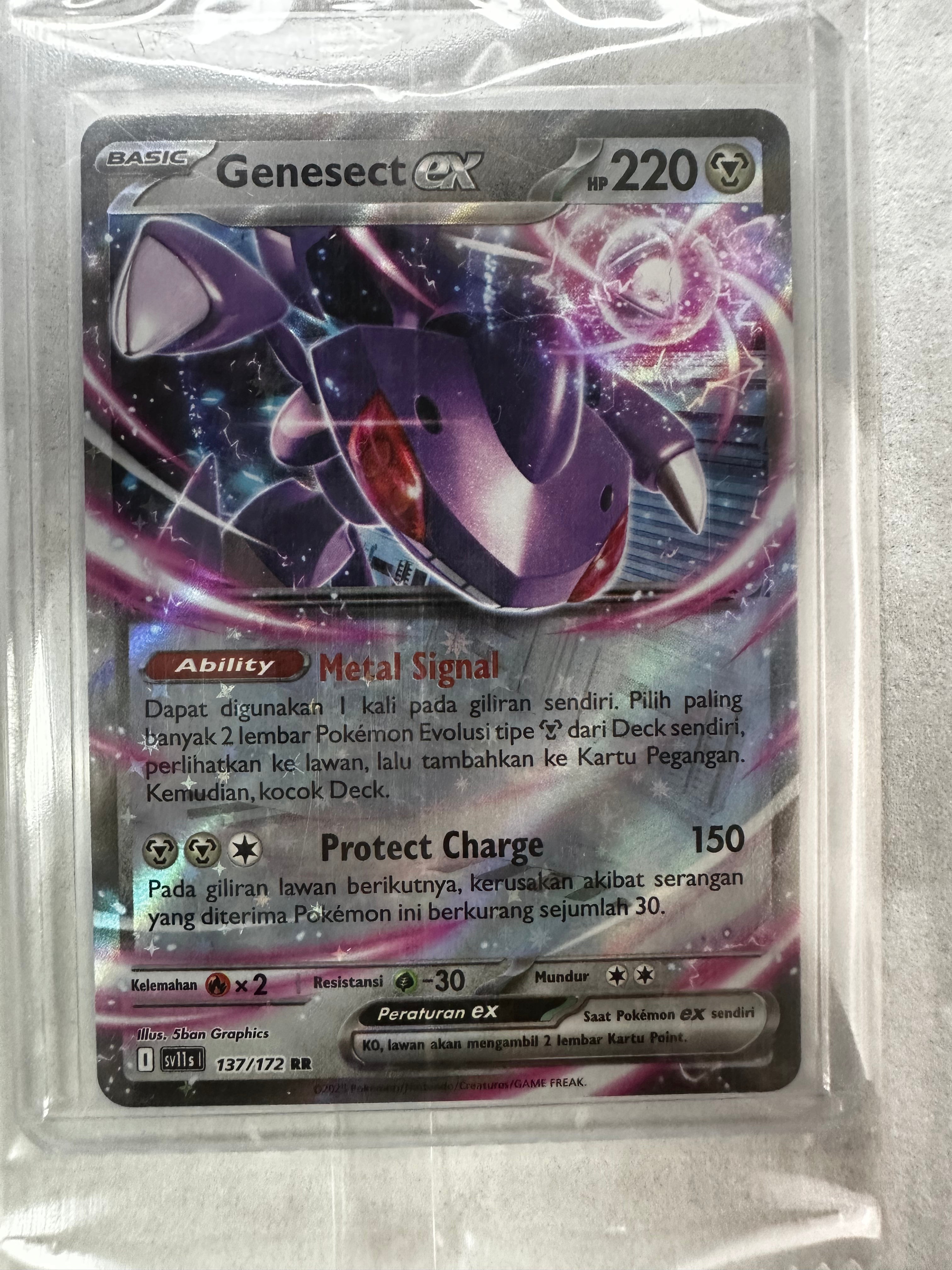 Genesect EX 137/172 Double Rare (ID) Hitam & Putih