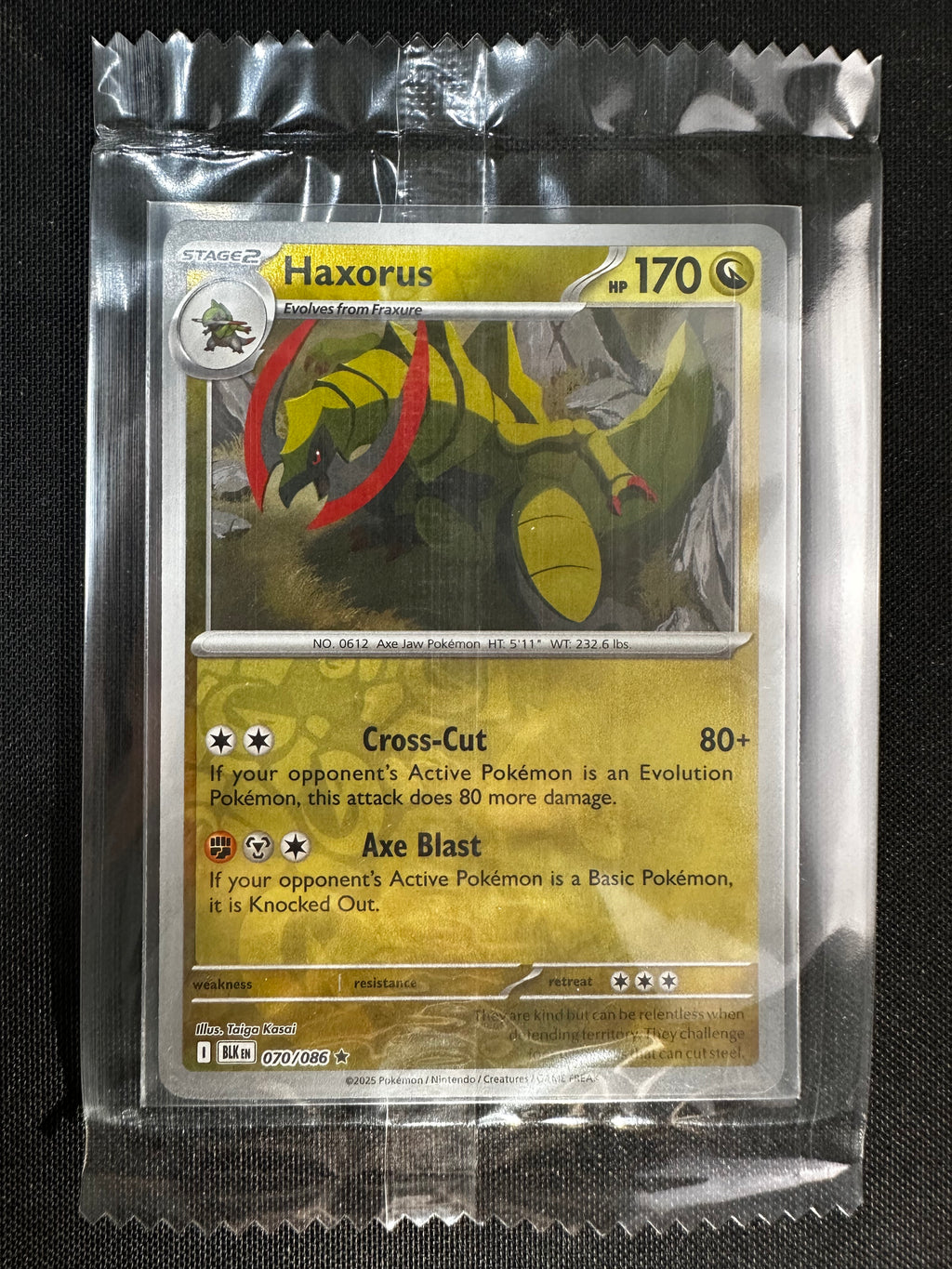 Haxorus 070/086 Rare (EN) Black Bolt