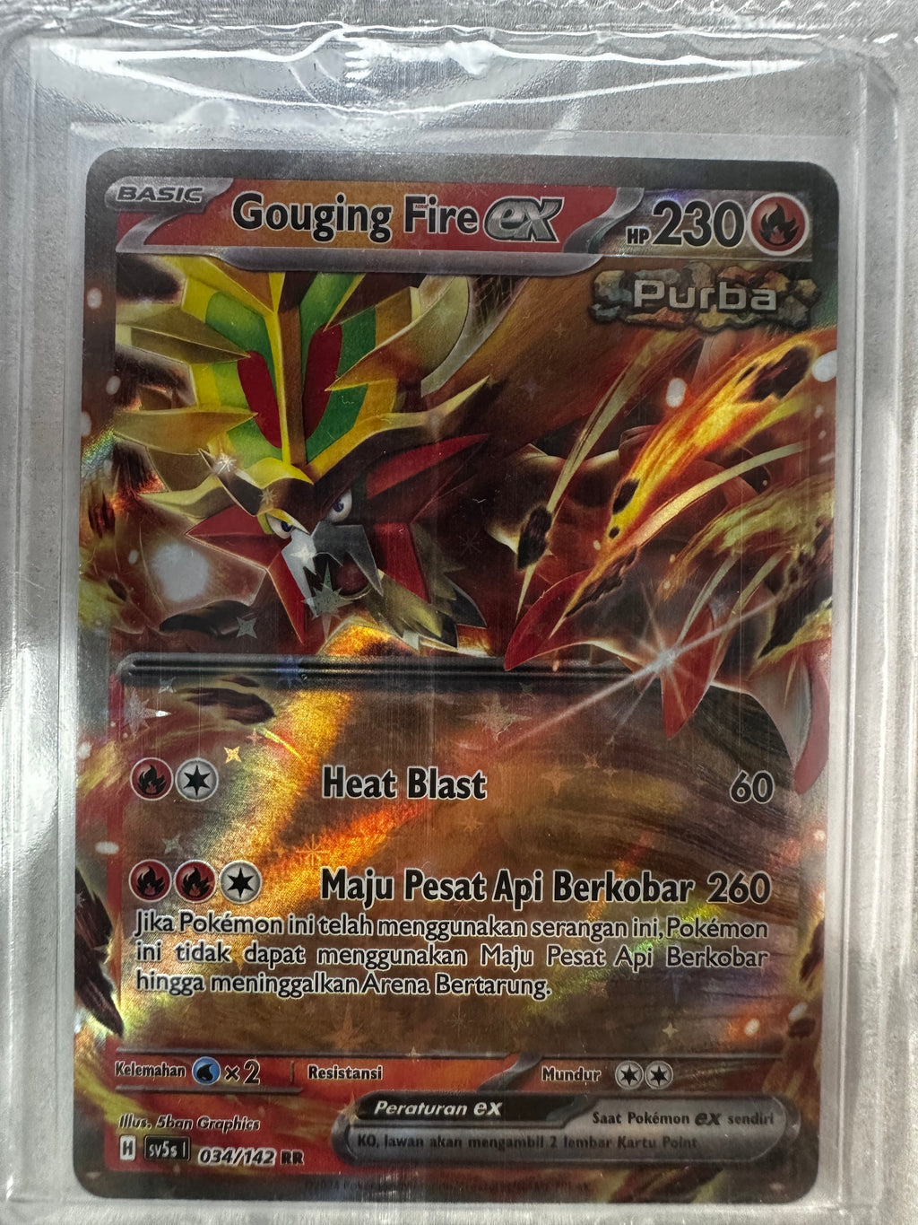 Gouging Fire EX 034/142 Double Rare (ID) Paradoks Andalan