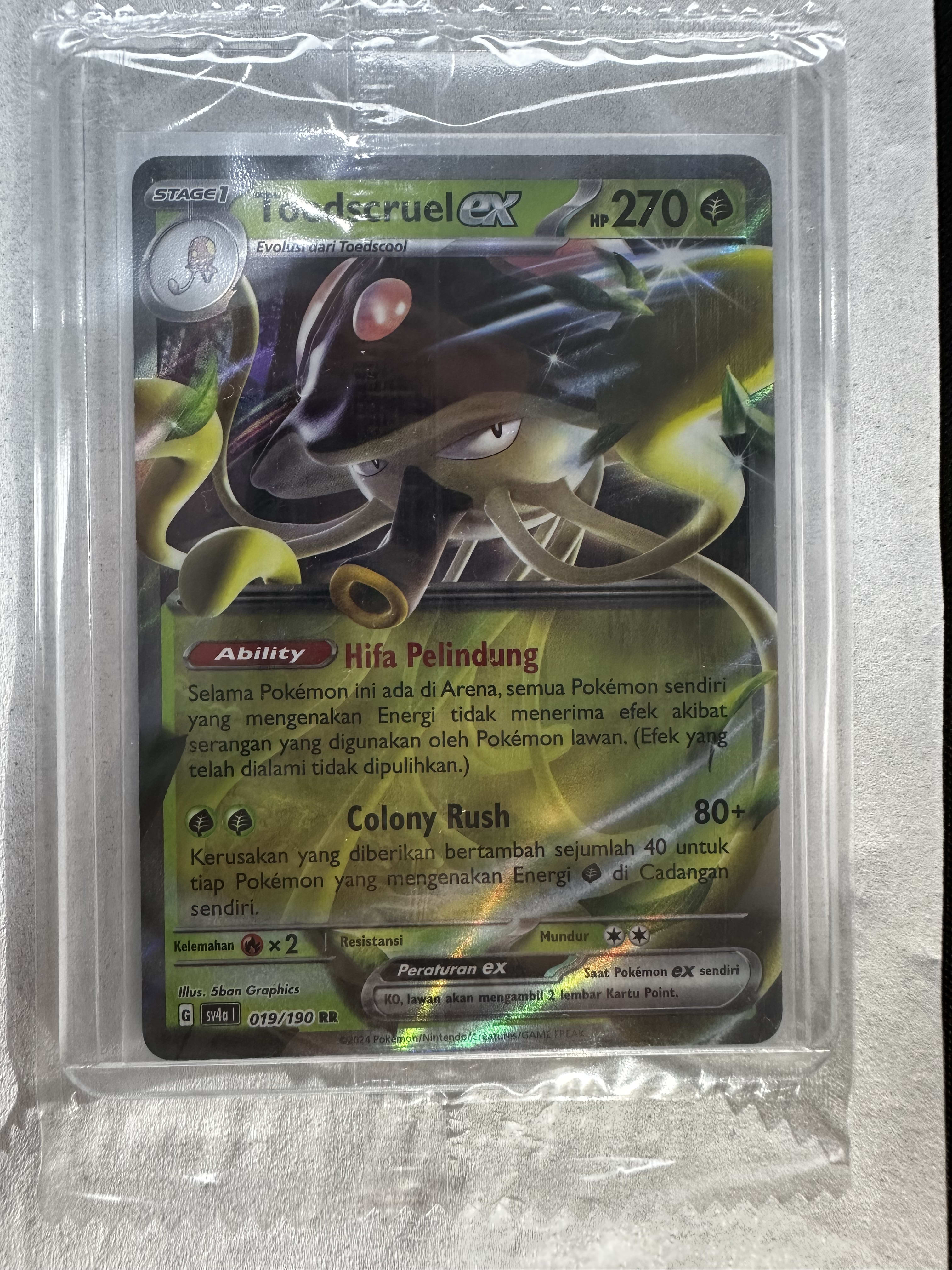 Toedscruel ex 019/190 Double Rare (ID) Harta Berkilau ex